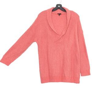 Talbots Sweater Oversized Cozy Shawl Collar Chunky Cottage Hygge Y2K Size Medium